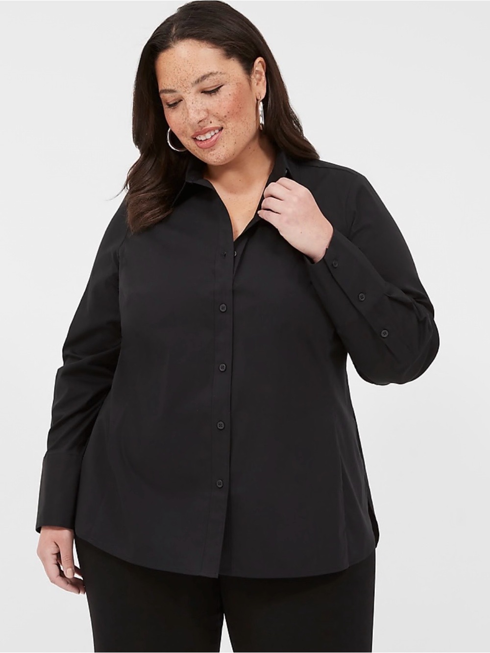 Lane Bryant Button Front No Peek Blouse Sz 22P NWT